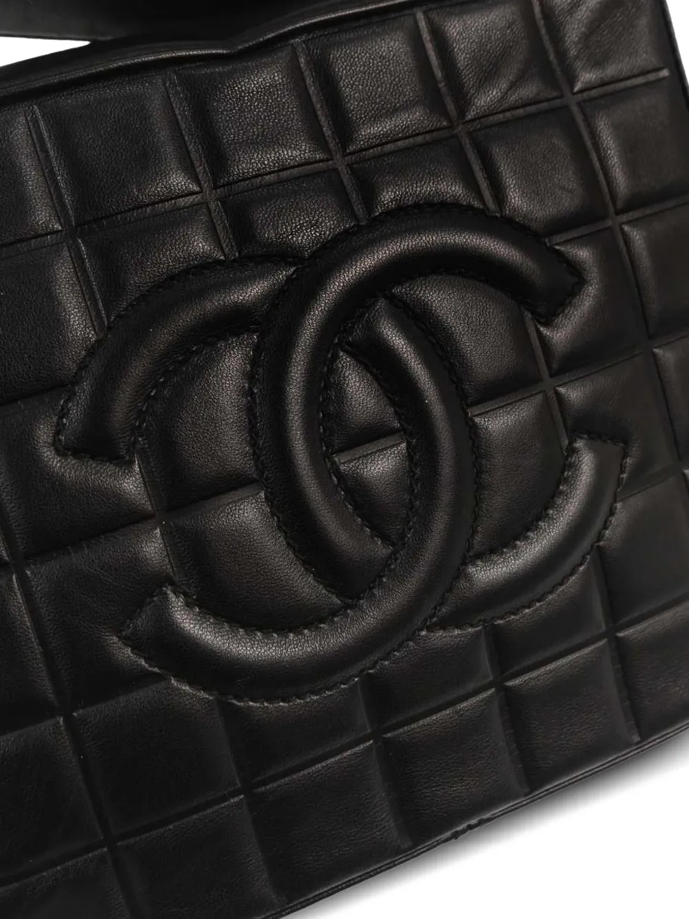 Chanel Pre-owned 2002 Choco Bar CC Handbag in Black, view 5