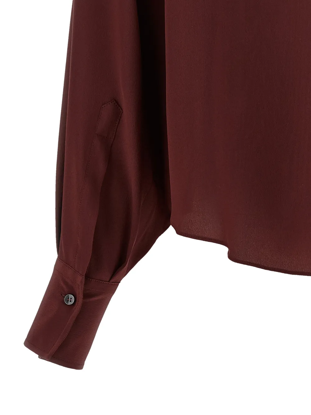 Brunello Cucinelli Zijden blouse verfraaid met Monile Rood
