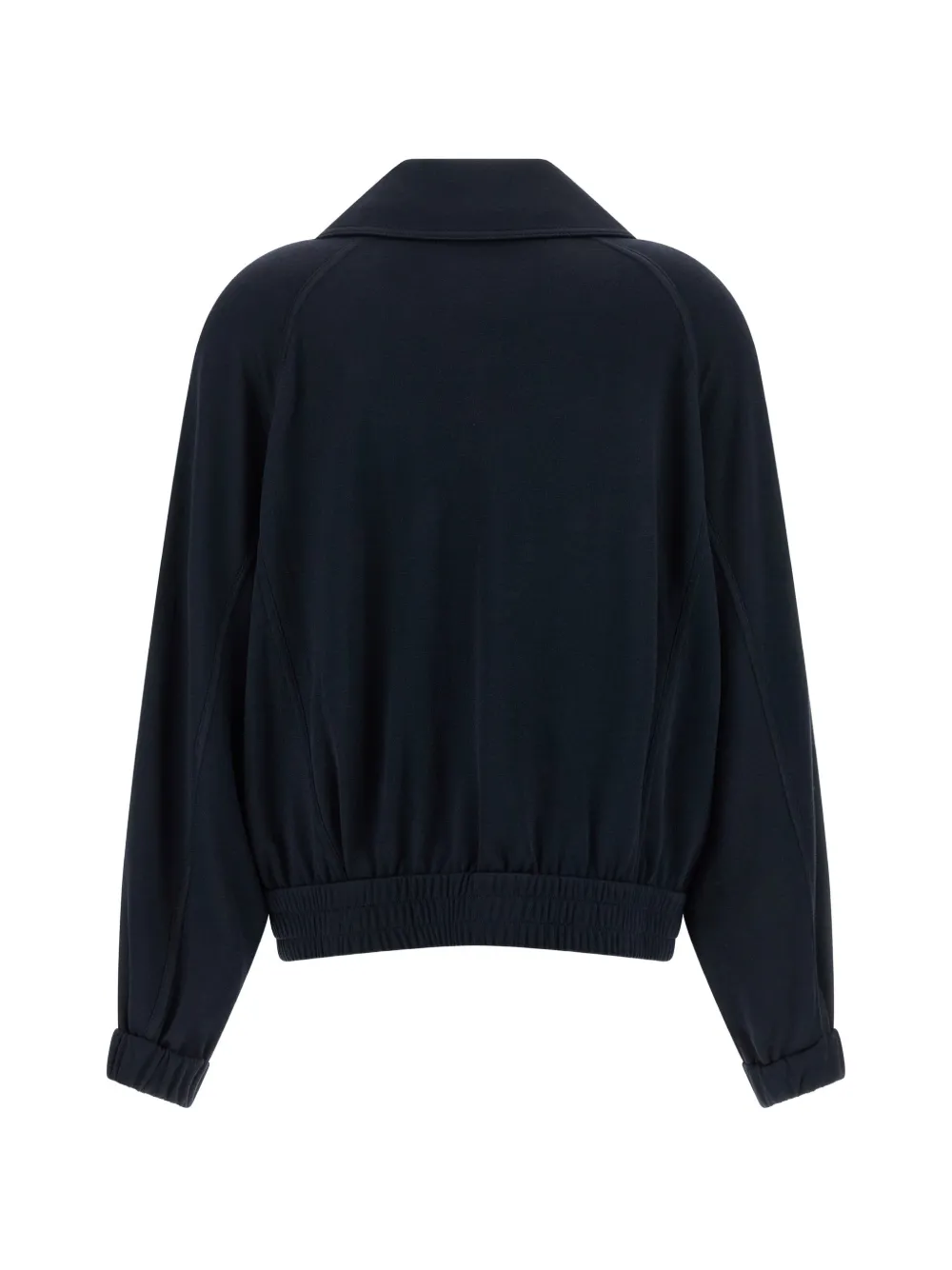 Brunello Cucinelli Sweater verfraaid met Monile en rits Blauw