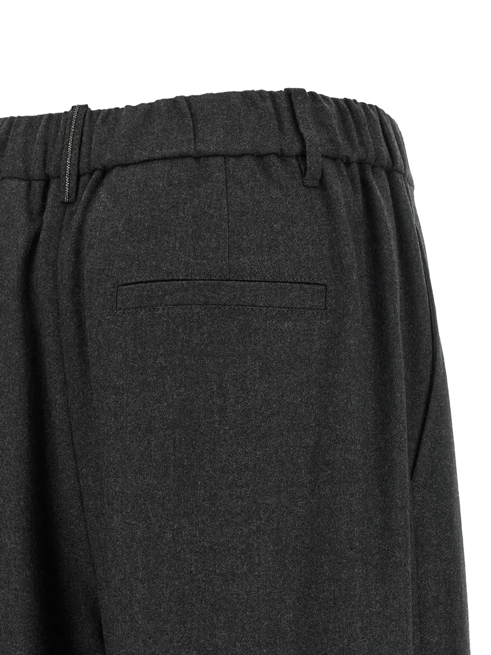 Brunello Cucinelli Monile geplooide broek Grijs