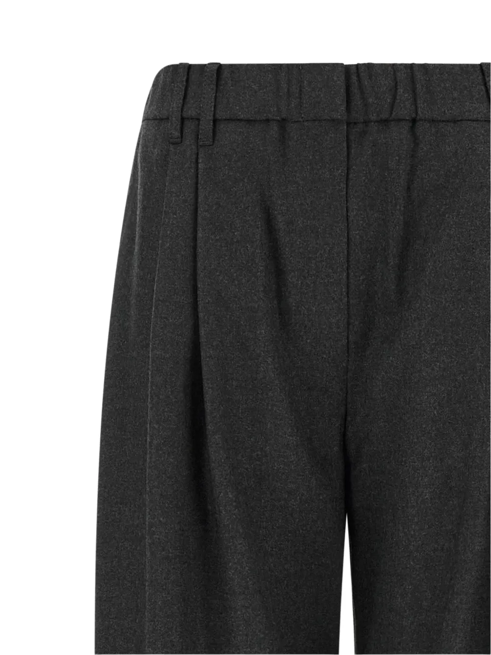 Brunello Cucinelli Monile geplooide broek Grijs