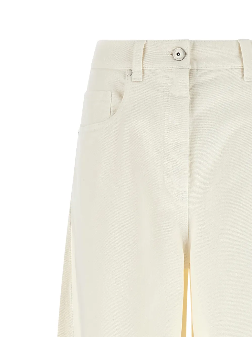 Brunello Cucinelli Jeans met wijde pijpen Wit