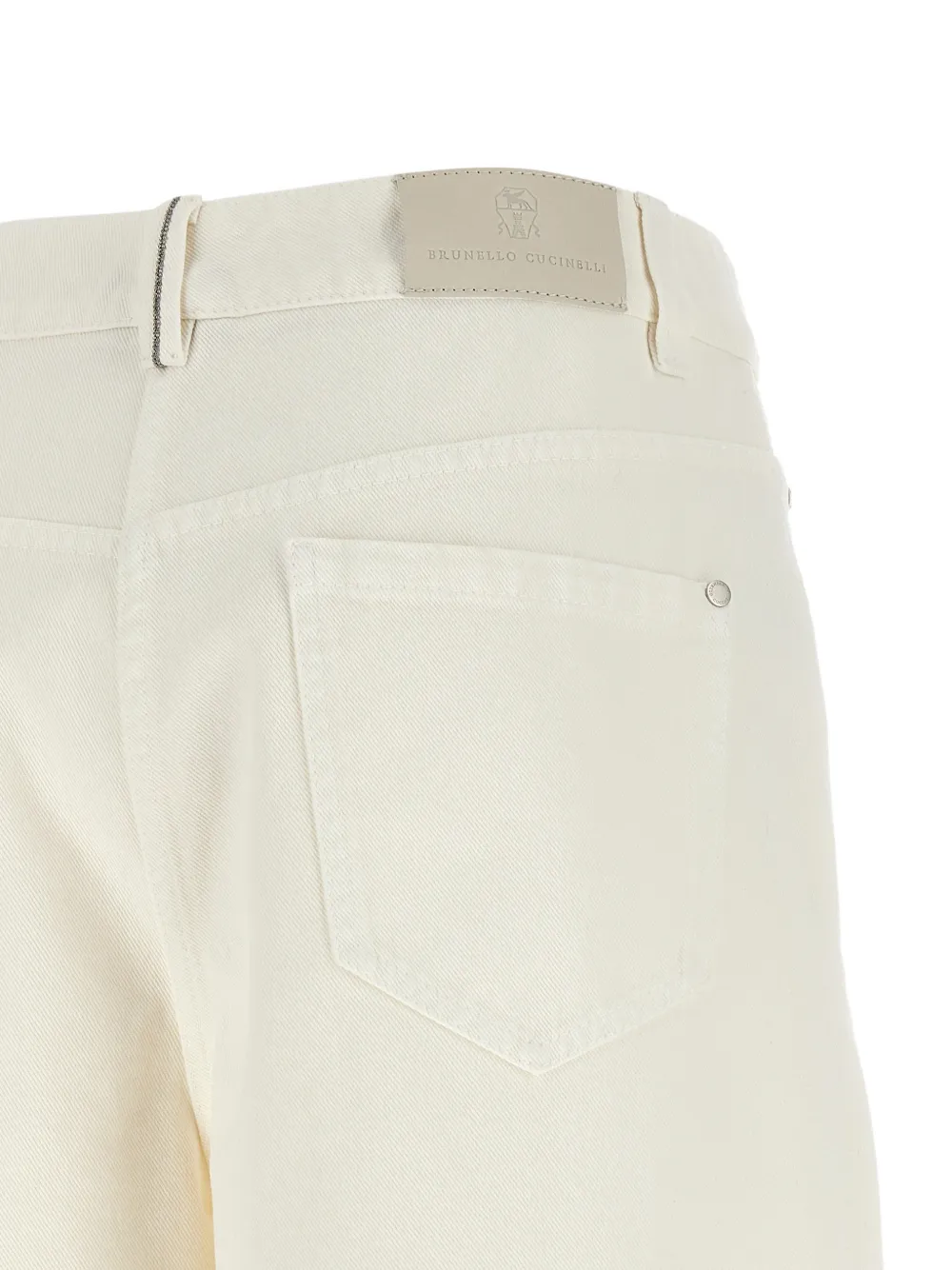 Brunello Cucinelli Jeans met wijde pijpen Wit