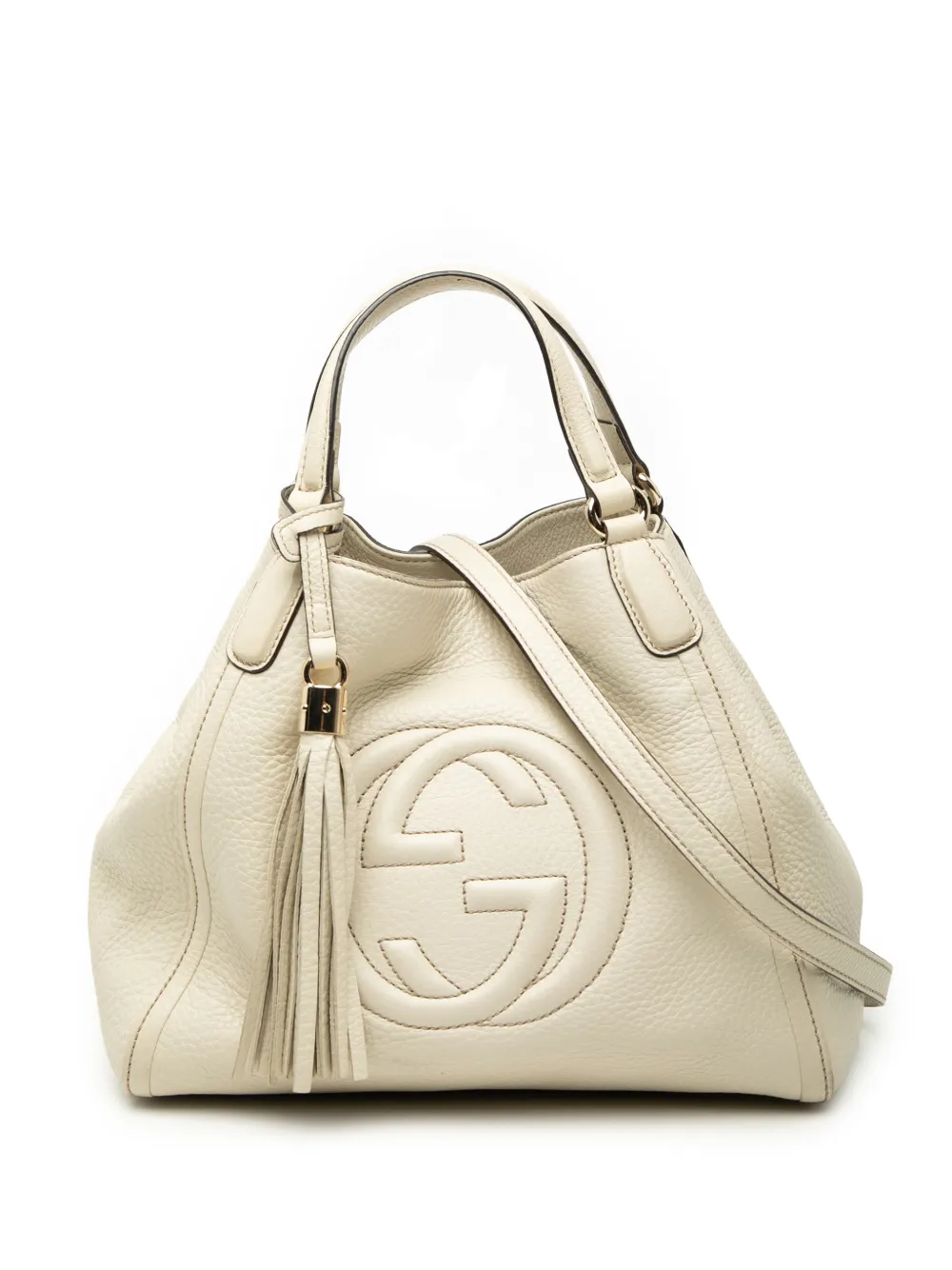 Gucci Pre-Owned 2000-2015 Small Leather Soho satchel - White