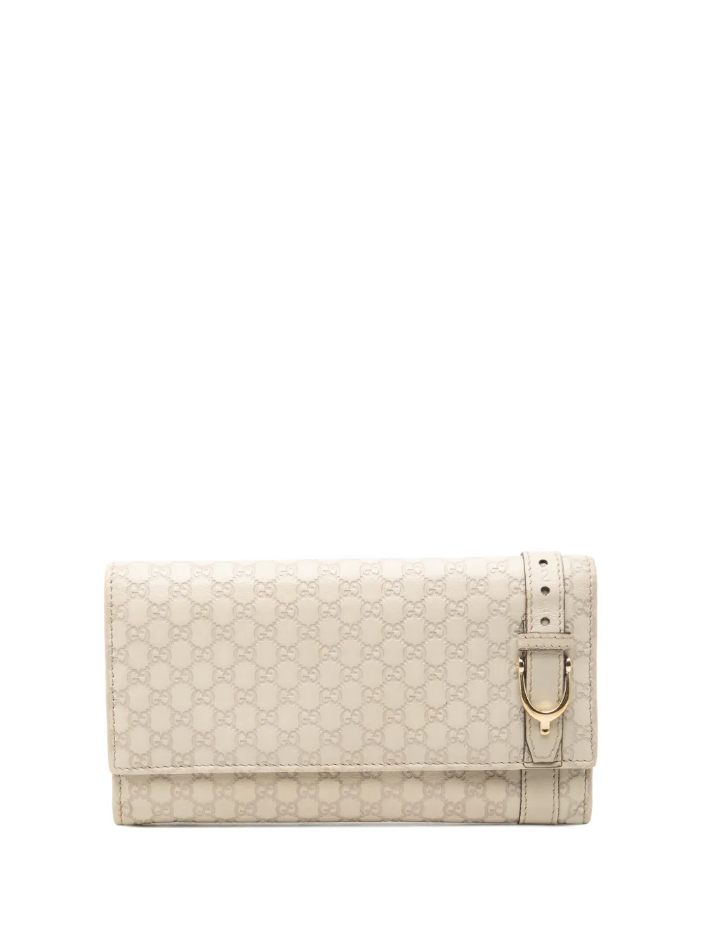 Gucci Pre-Owned 2000-2015 Microguccissima Nice Wallet long wallets - Bianco