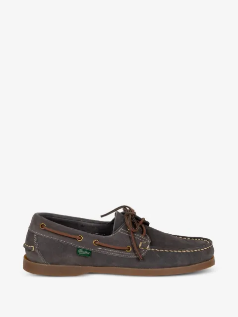 Paraboot lace-up suede boat shoes