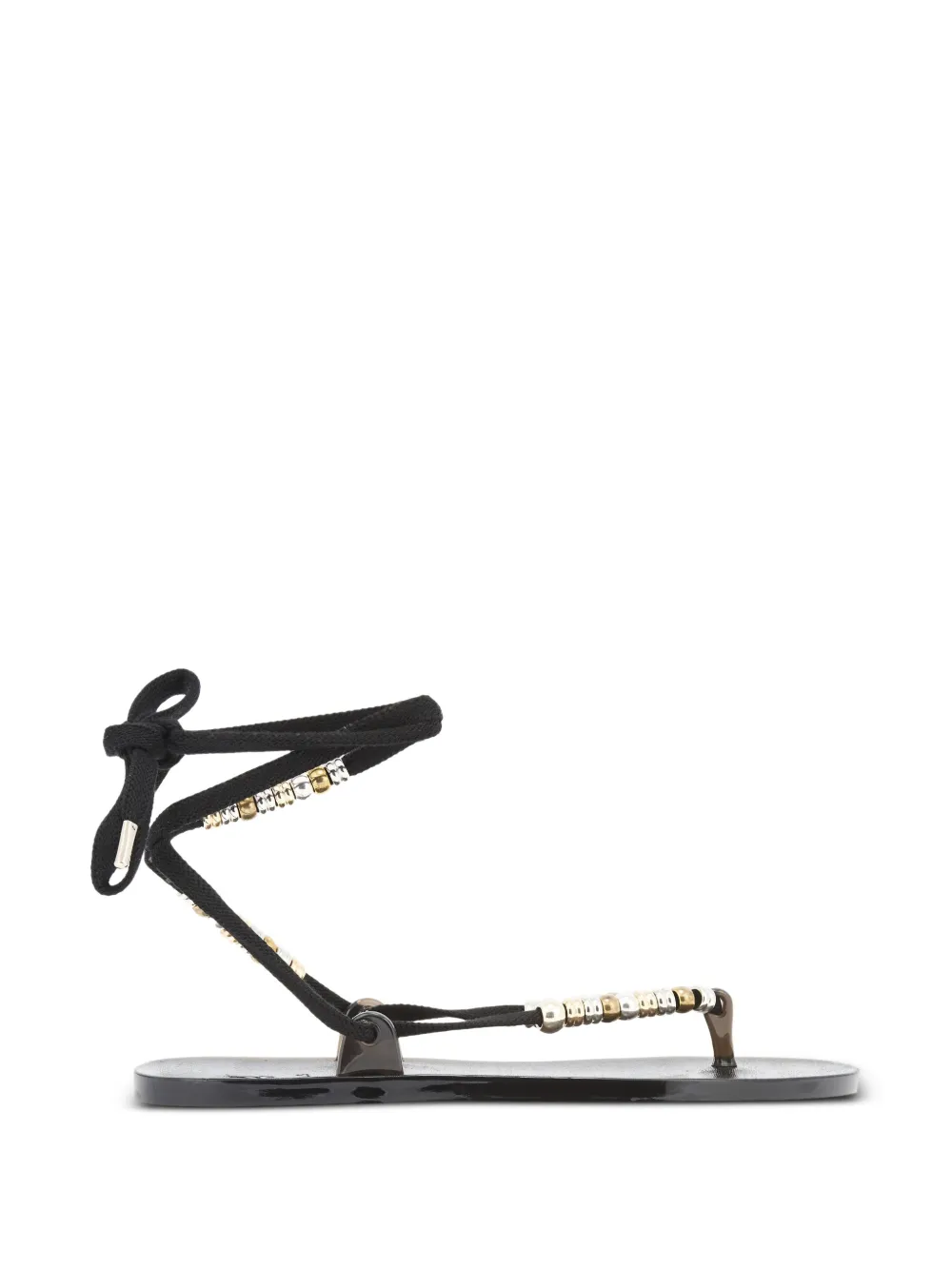 Ancient Greek Sandals Esther Beads sandals Zwart
