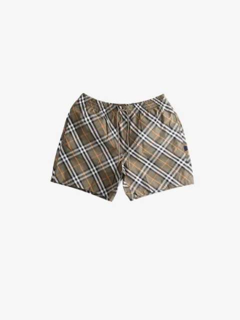 Burberry check drawstring shorts