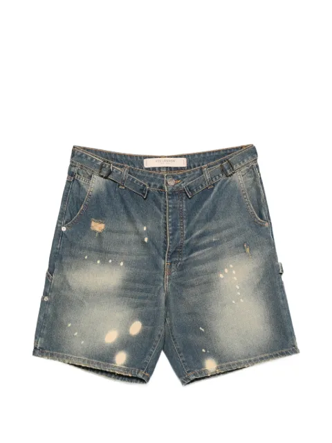 YES LONDON distressed bleached shorts