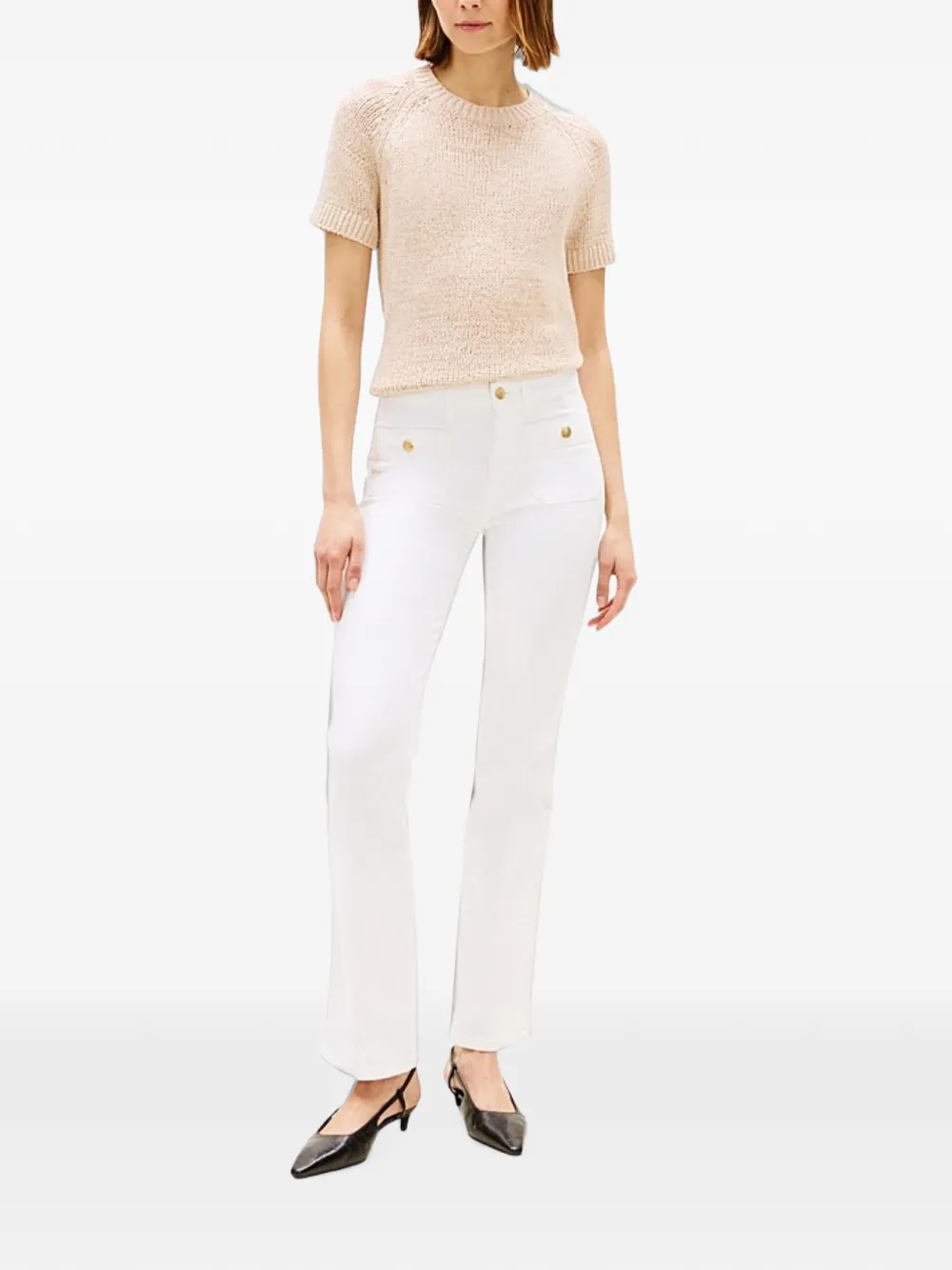 Tommy Hilfiger Bootcut jeans Wit