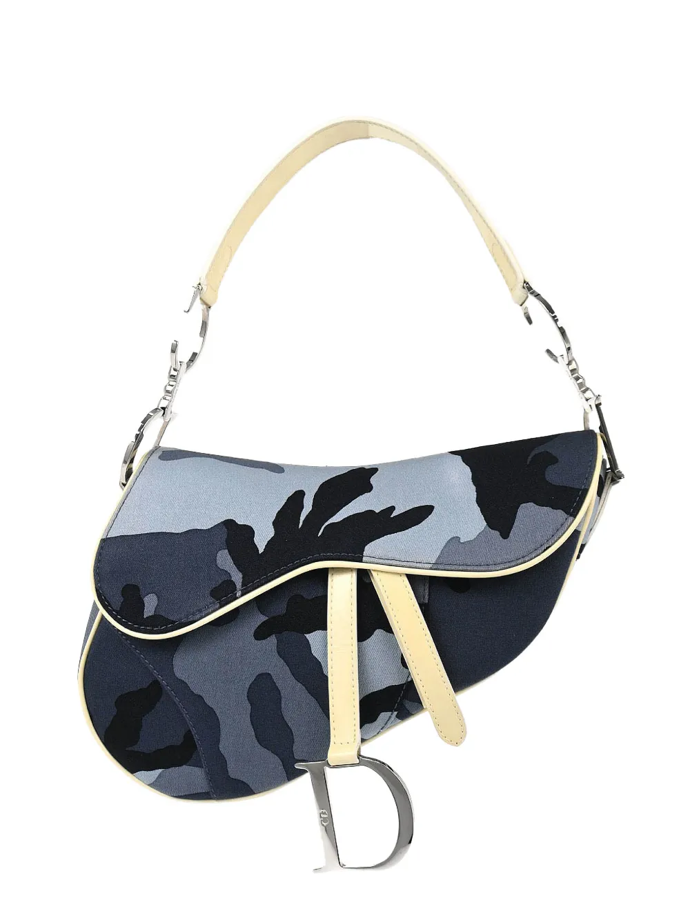 Christian Dior Pre-Owned 2002 Camouflage Saddle handbag - Blu