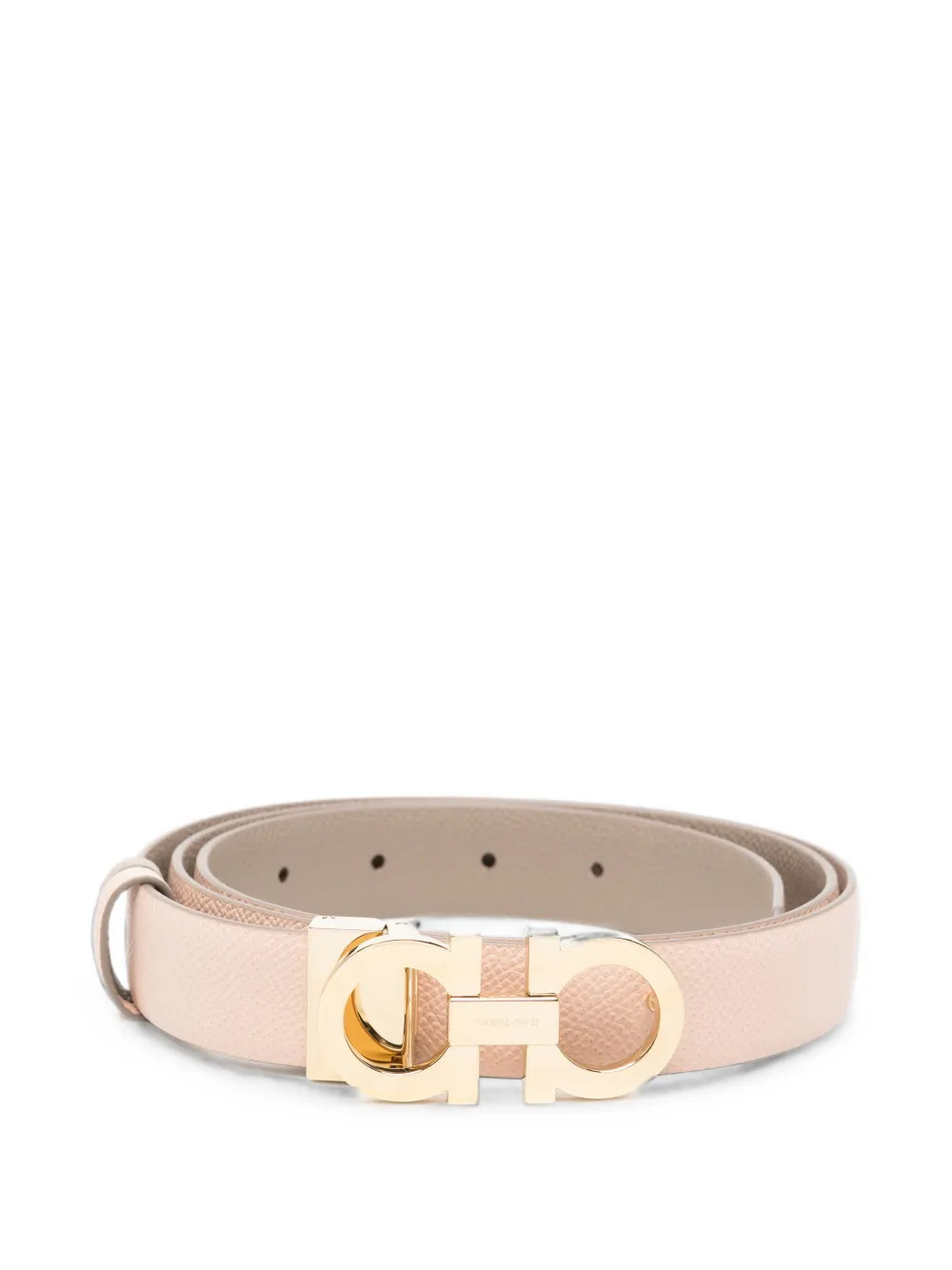 Ferragamo Cintura reversibile Gancini - Rosa