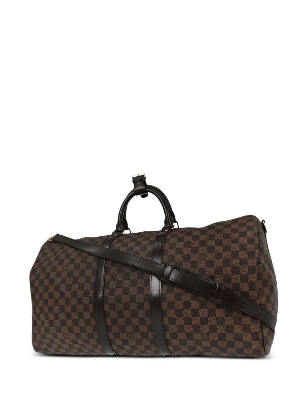 Louis Vuitton Pre-Owned 2010 Damier Keepall Bandouliere 55 duffle bag - Marrone