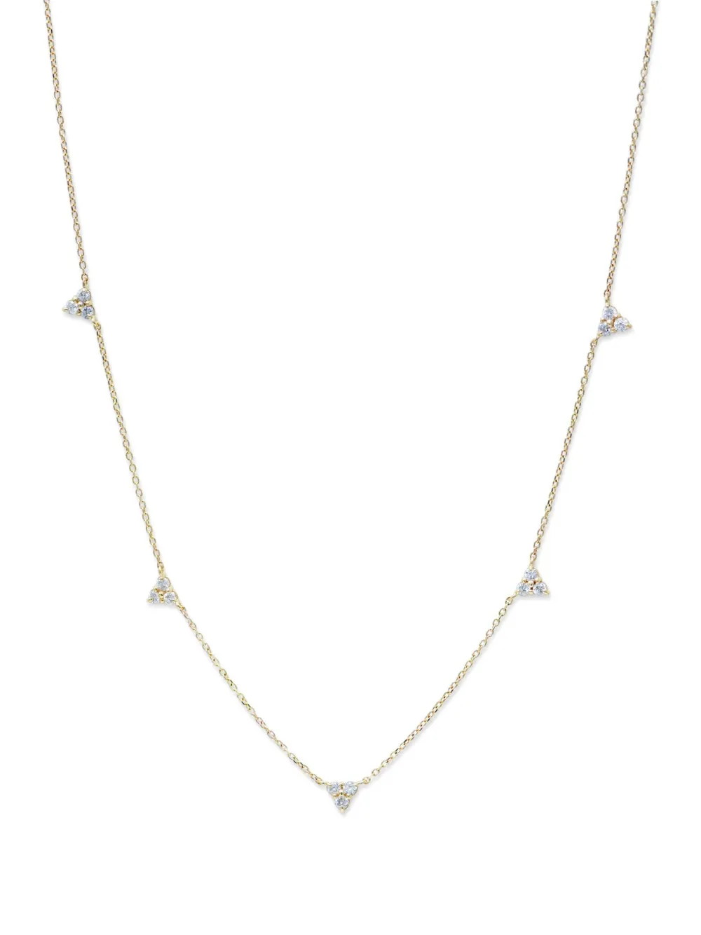 Anzie Cléo diamond station necklace - Oro