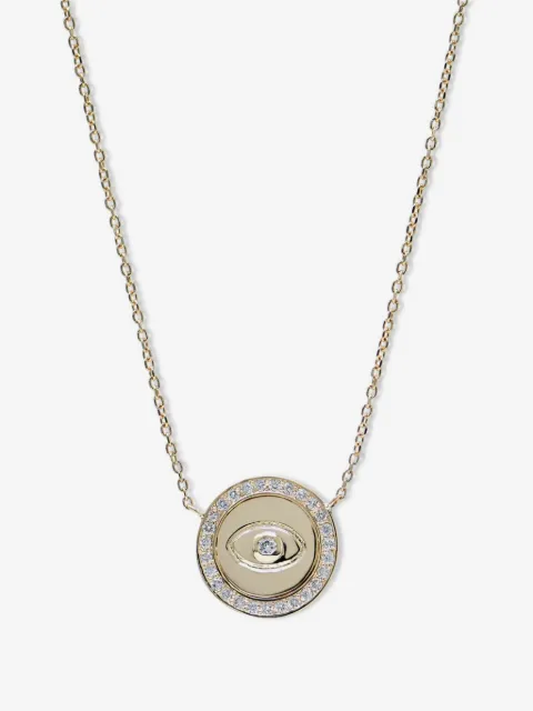 Anzie Royale diamond evil-eye necklace