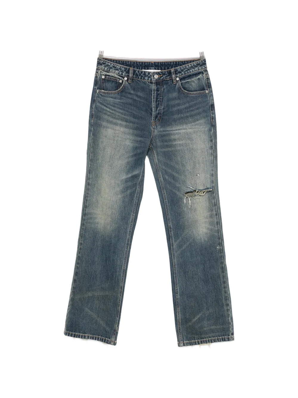 COLE BUXTON distressed faded jeans - Blu