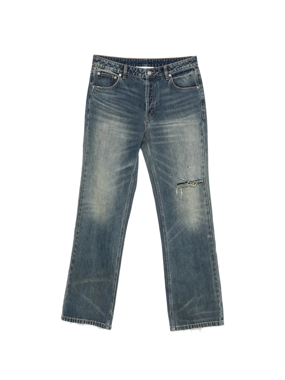 COLE BUXTON distressed faded jeans - Blu