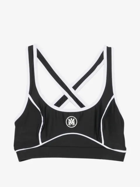 AMIRI bra deportivo con tiras cruzadas