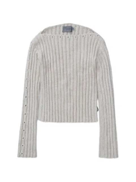QUADRO CREATIONS Canoe ribbed-knit sweater