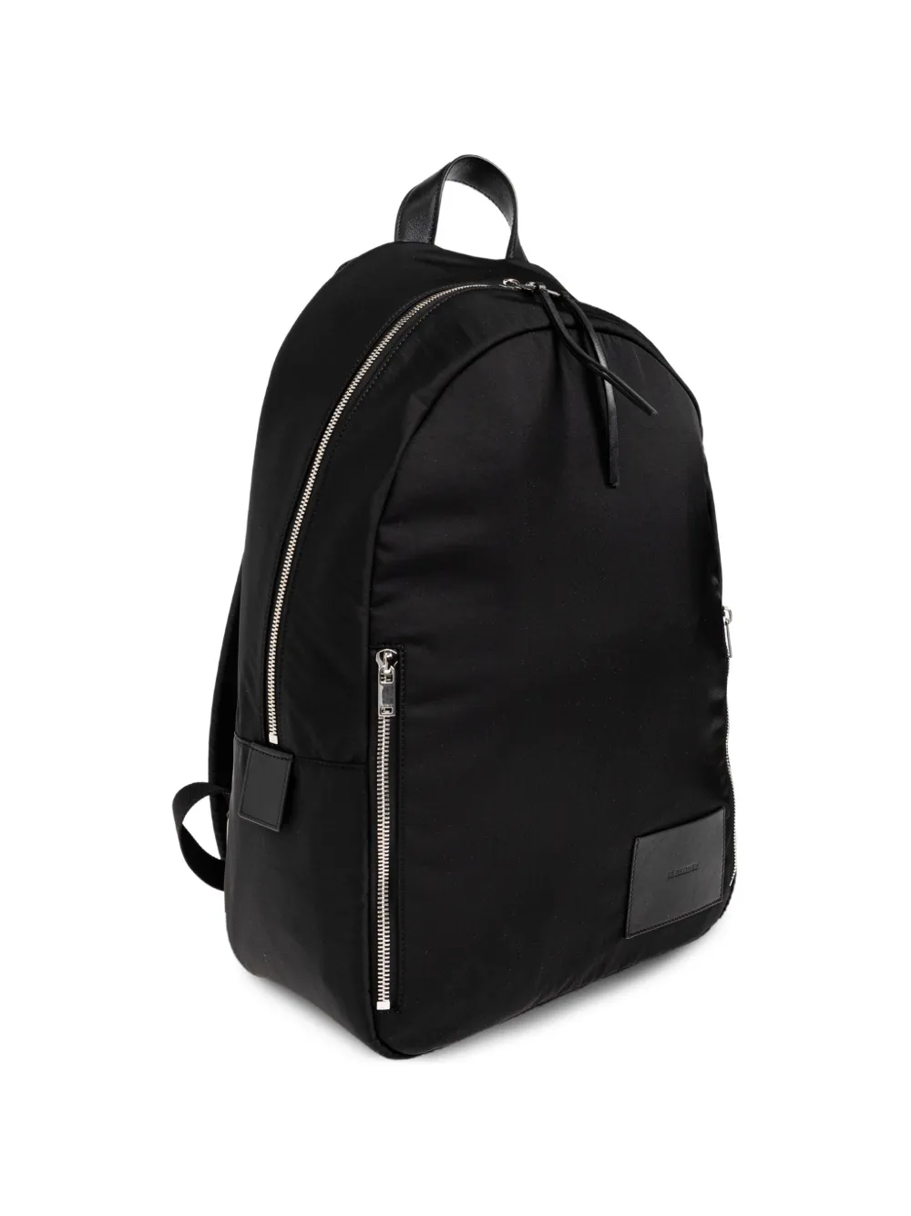 Jil Sander Logo-patch Backpack In Black