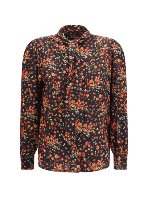 Gucci floral-print silk-crepe shirt