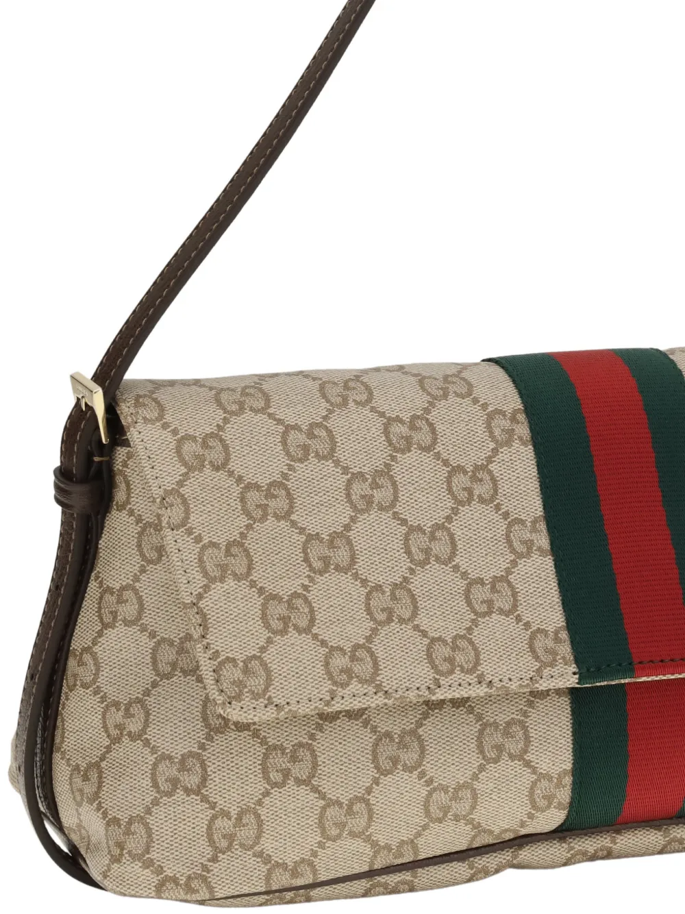 Gucci Medium Madison schoudertas met Web-streep Beige