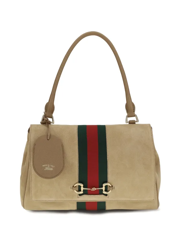 Gucci Paparazzo Medium Top Handle Bag in Neutrals