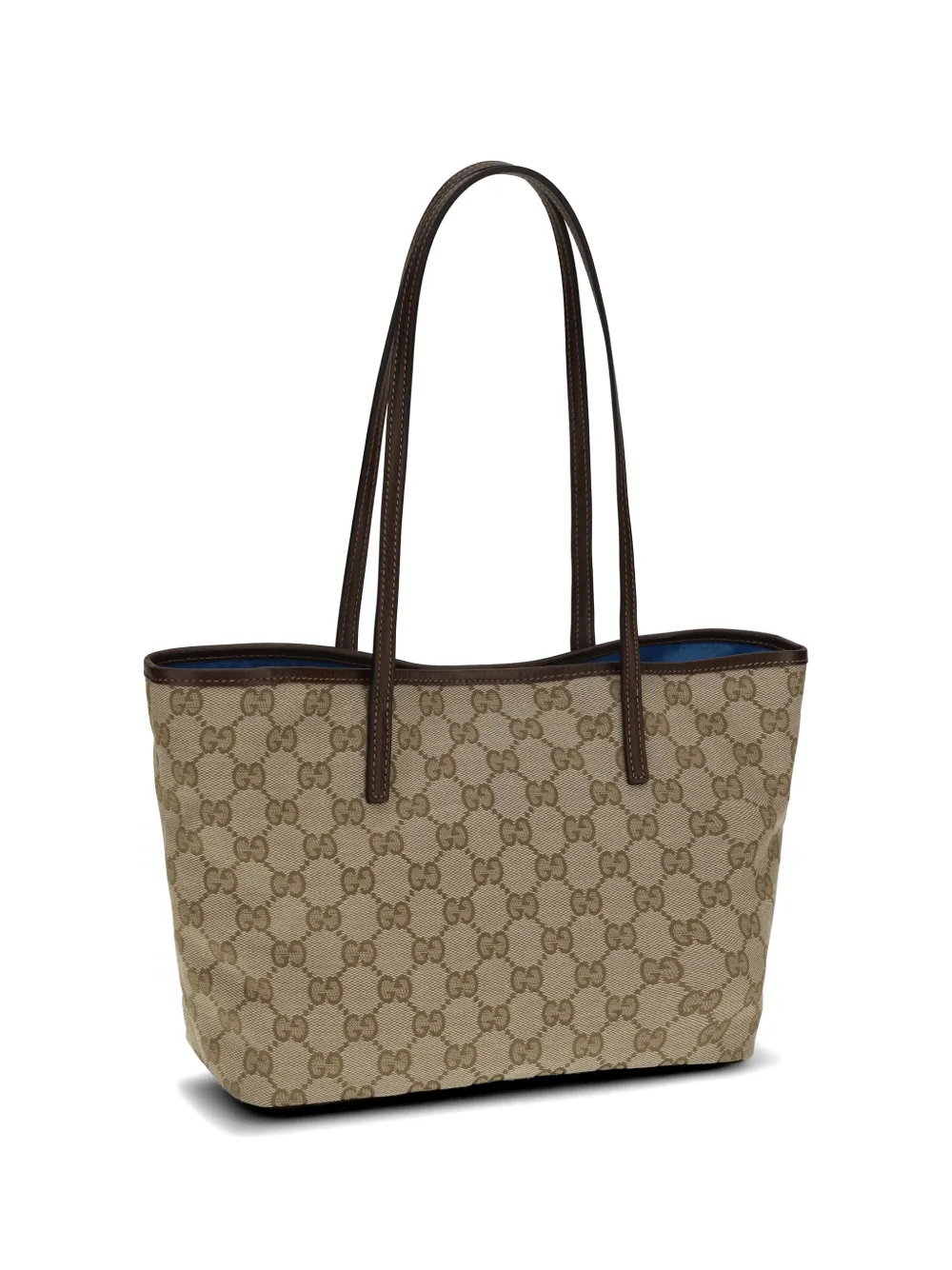 Gucci GG Supreme kleine shopper met logoplakkaat Beige