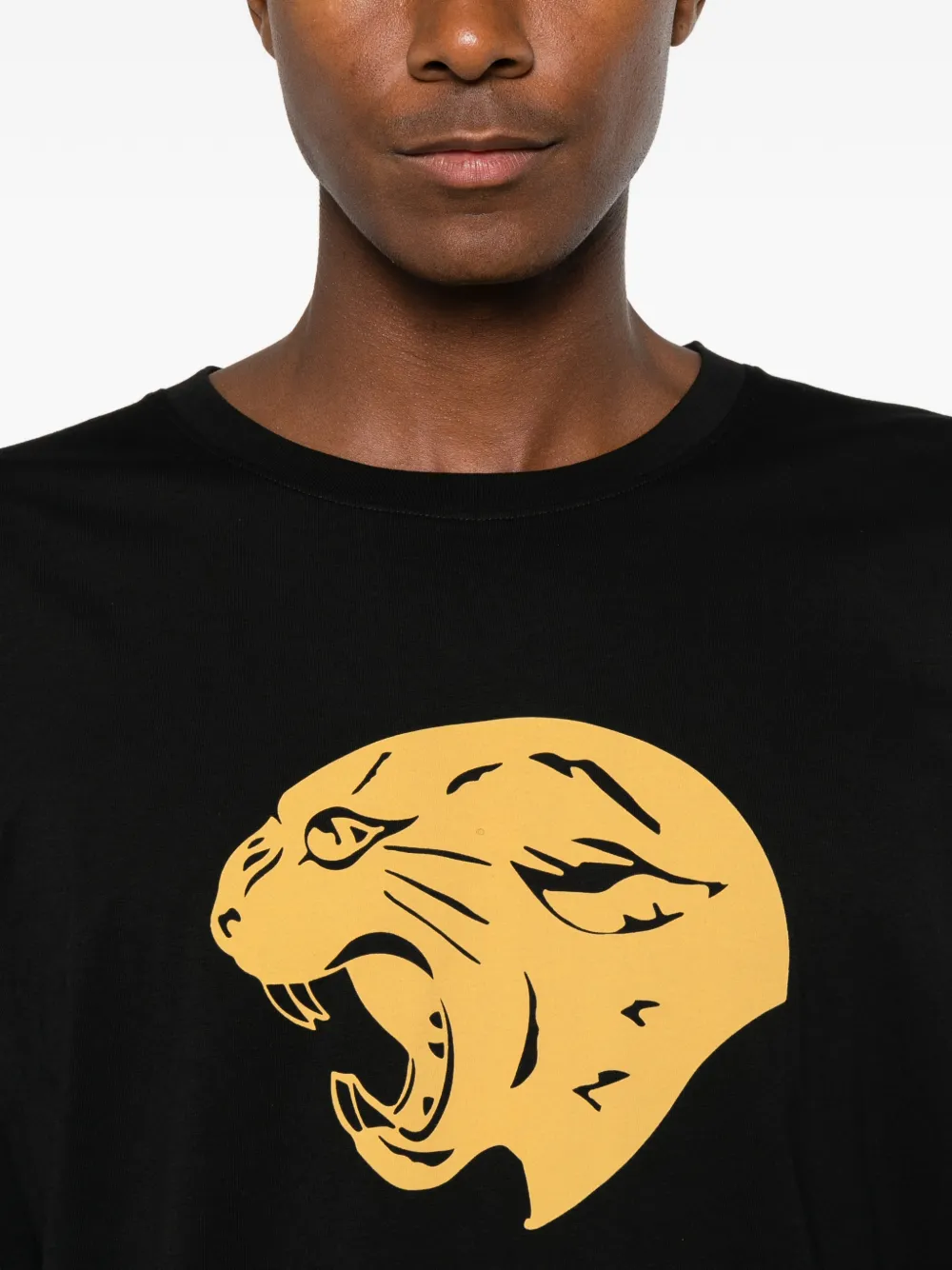 Valentino Garavani T-shirt met panterprint Zwart