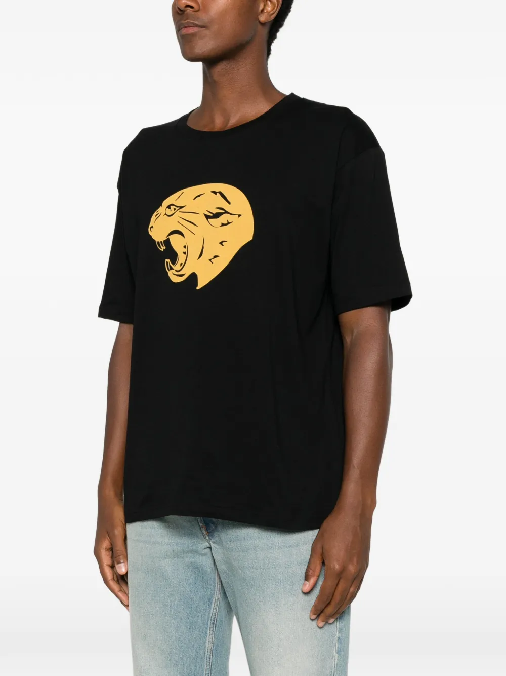 Valentino Garavani T-shirt met panterprint Zwart