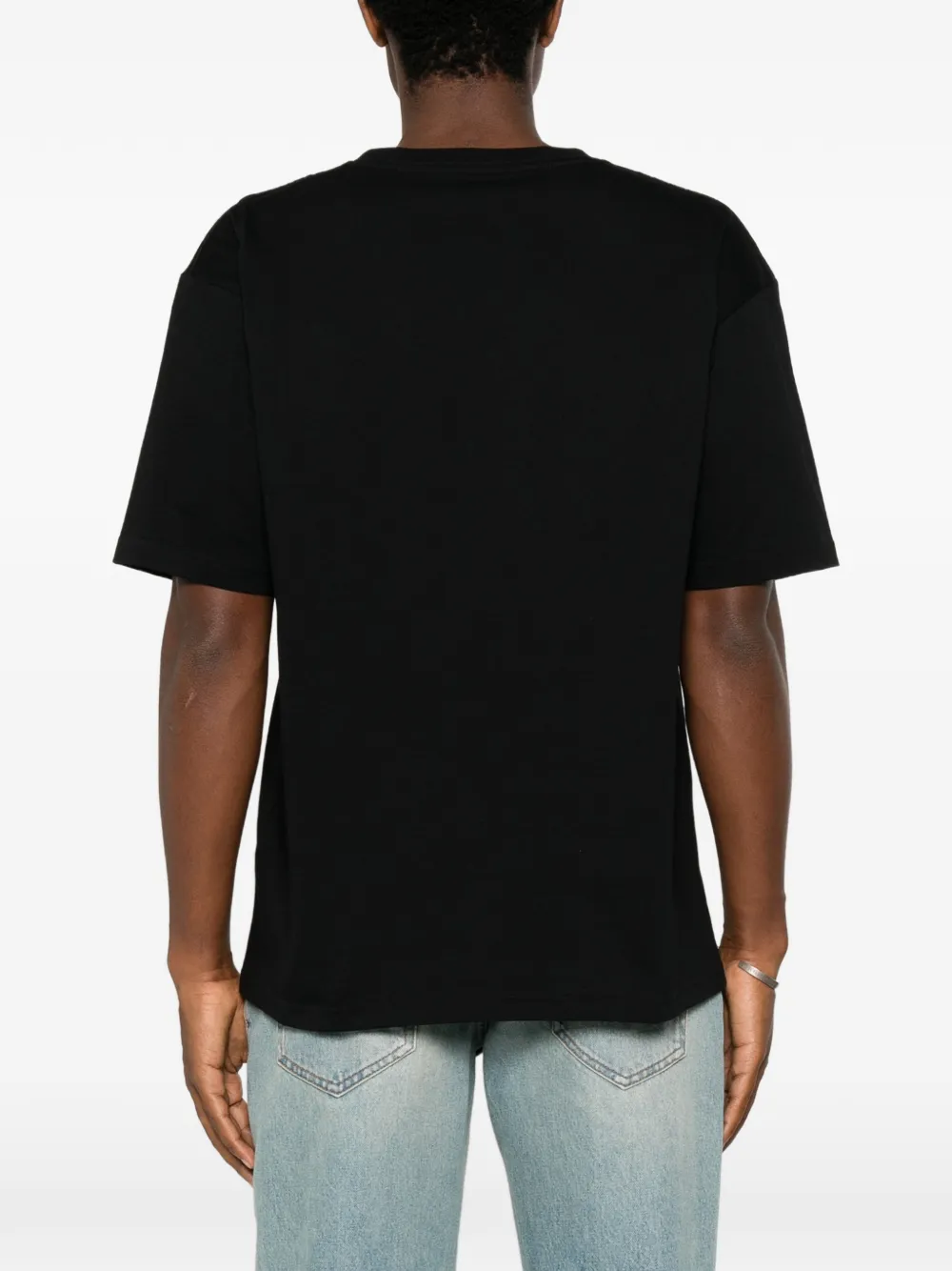 Valentino Garavani Katoenen T-shirt met panterprint Zwart