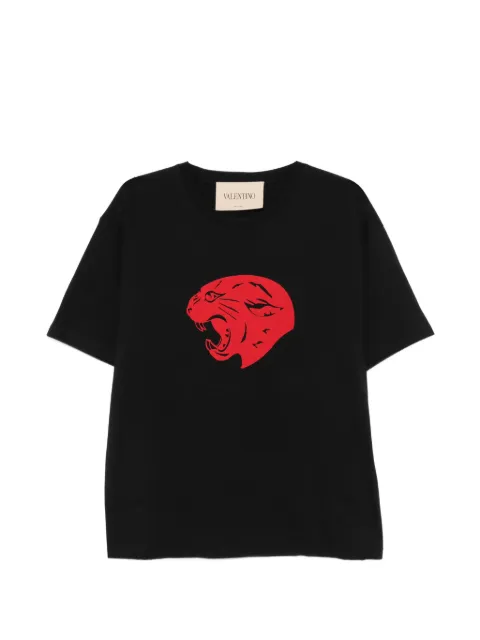 Valentino Garavani panther-print cotton T-shirt