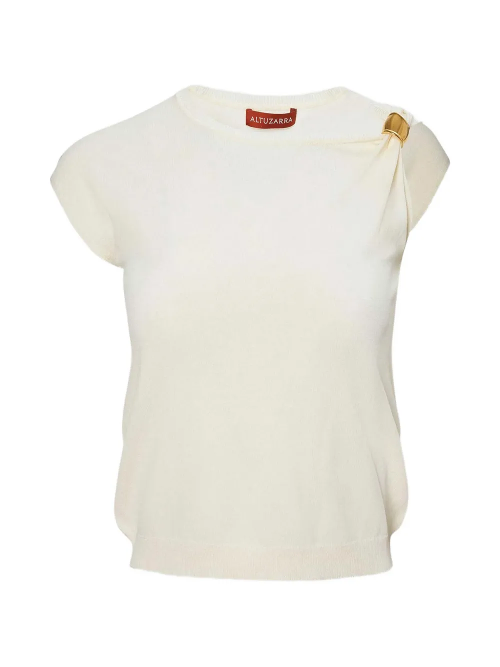 Altuzarra Rinaldi Metallic-detail Top In White