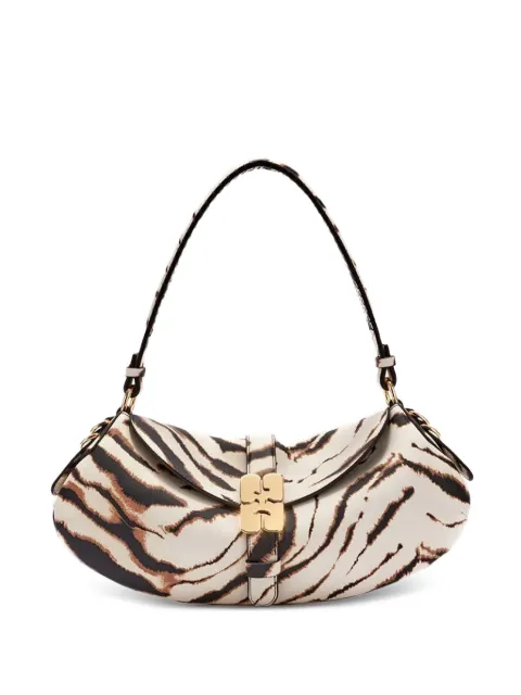 GANNI B-Kat zebra-print shoulder bag