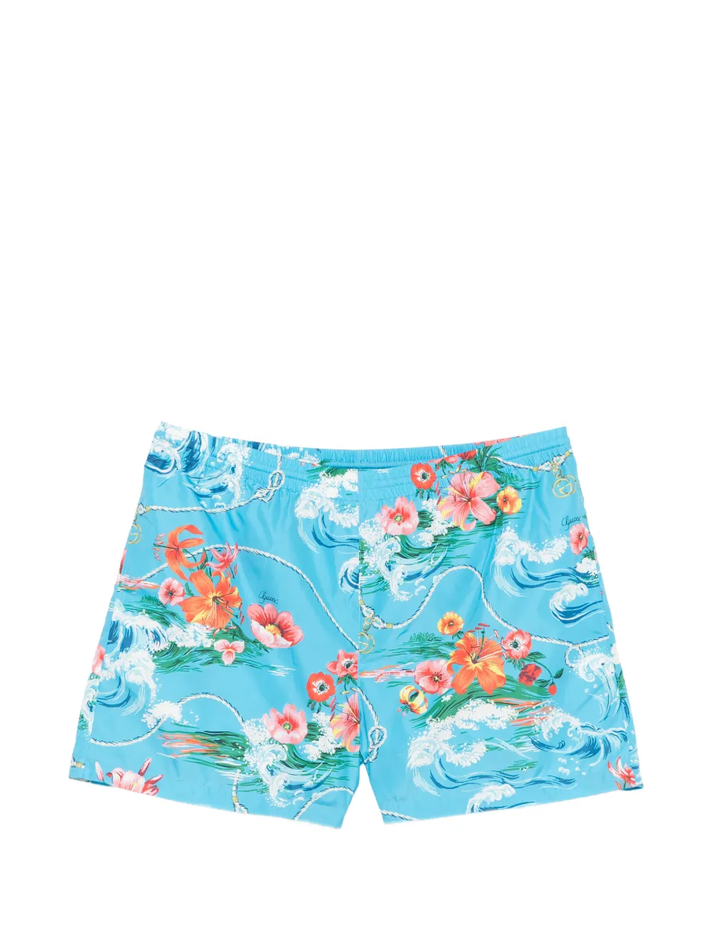 Gucci フローラル トランクス水着 | ブルー | Image 1