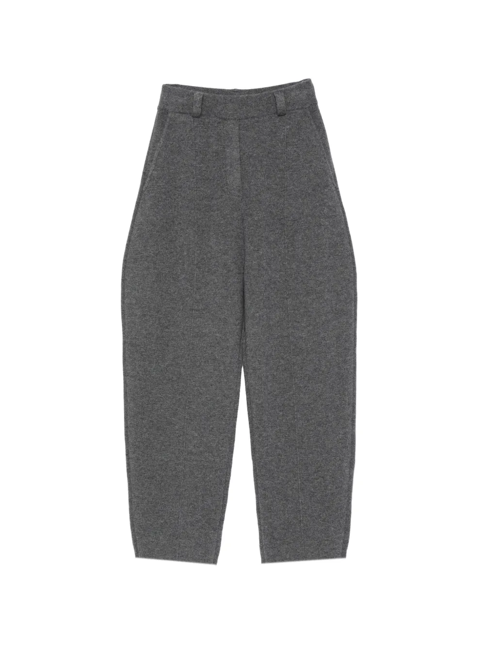 Lisa Yang Wrenda belt-loop knitted trousers - Grigio