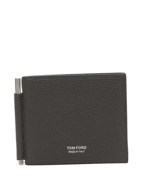 TOM FORD grainy leather money-clip wallet
