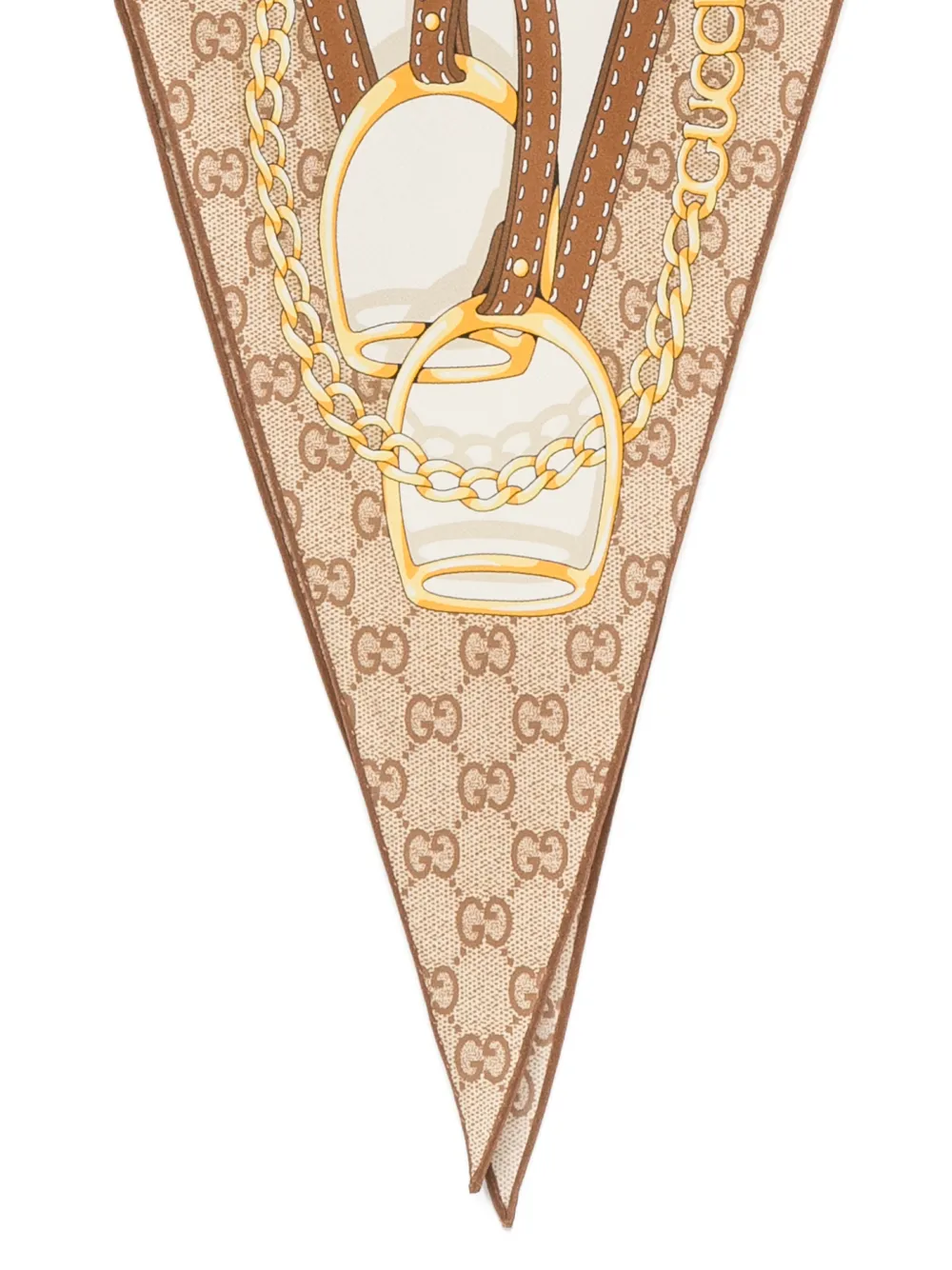 Gucci GG Supreme Horsebit sjaal Beige