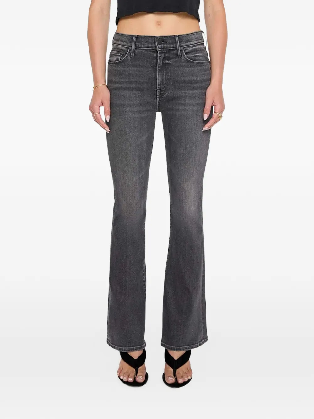 MOTHER The Weekender flared jeans - Nero