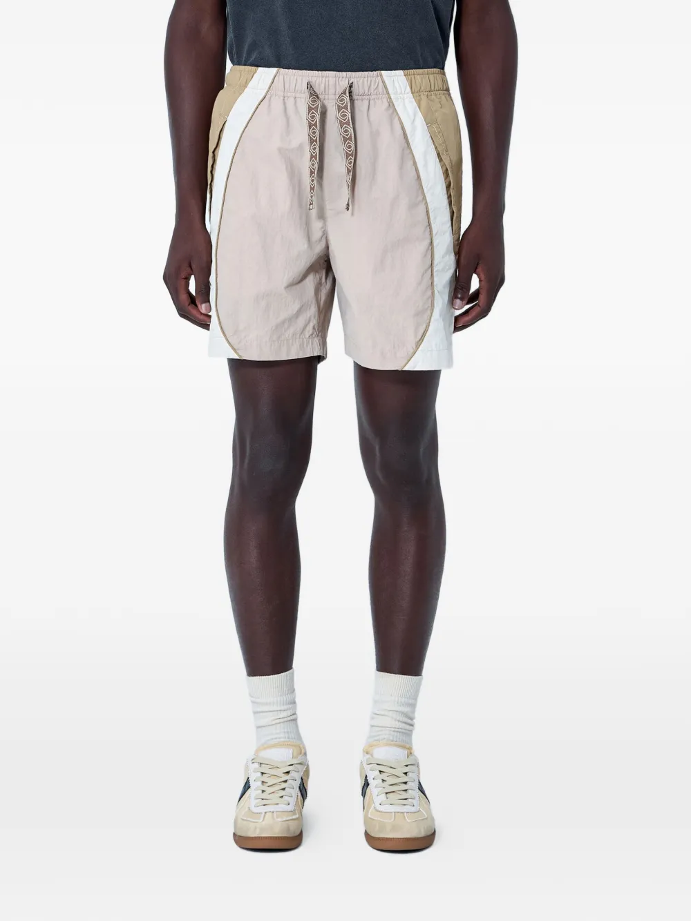 ACHM Delay contrast-panel shorts | Neutrals | Image 1