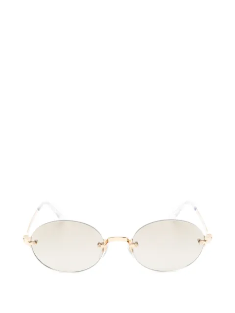 Ray-Ban rimless oval-frame sunglasses