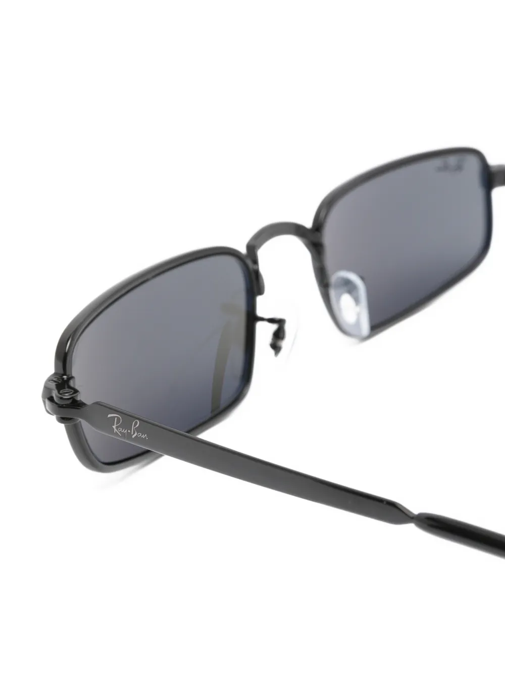 Ray-Ban Zonnebril met rechthoekig montuur Zwart