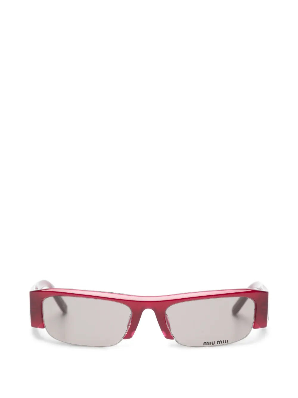 Miu Miu Eyewear Occhiali da sole rettangolari Vedette - Rosso