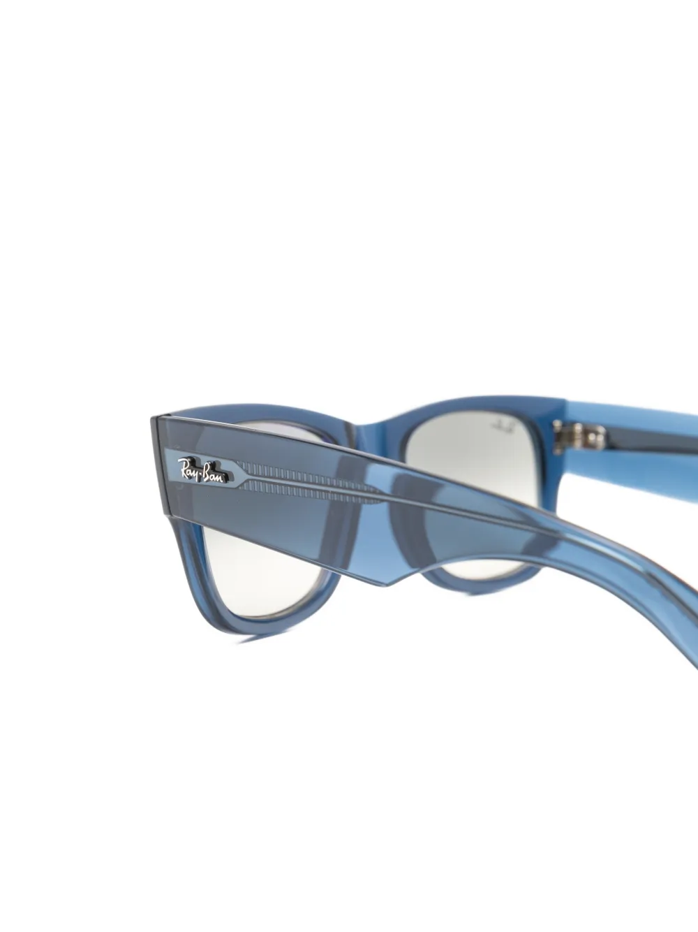 Ray-Ban Mega Wayfarer zonnebril met vierkant montuur Blauw