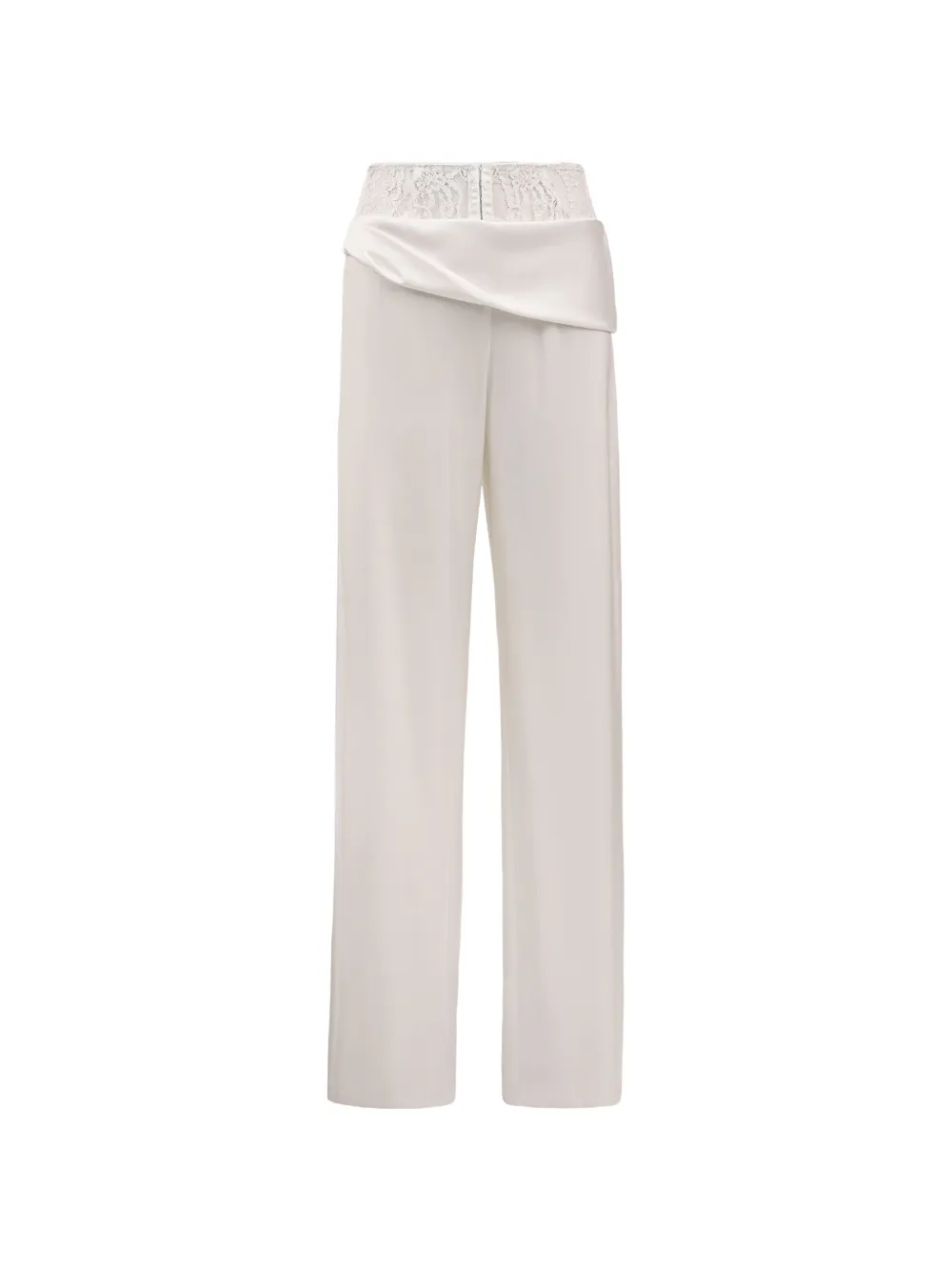 Seen Users My Roman Empire Lace-waist Draped Trousers In White