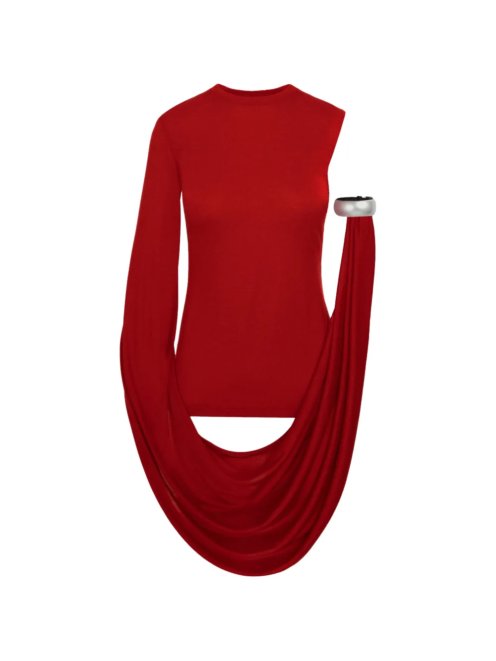 Seen Users Iconic Bracelet One-shoulder Top In Red