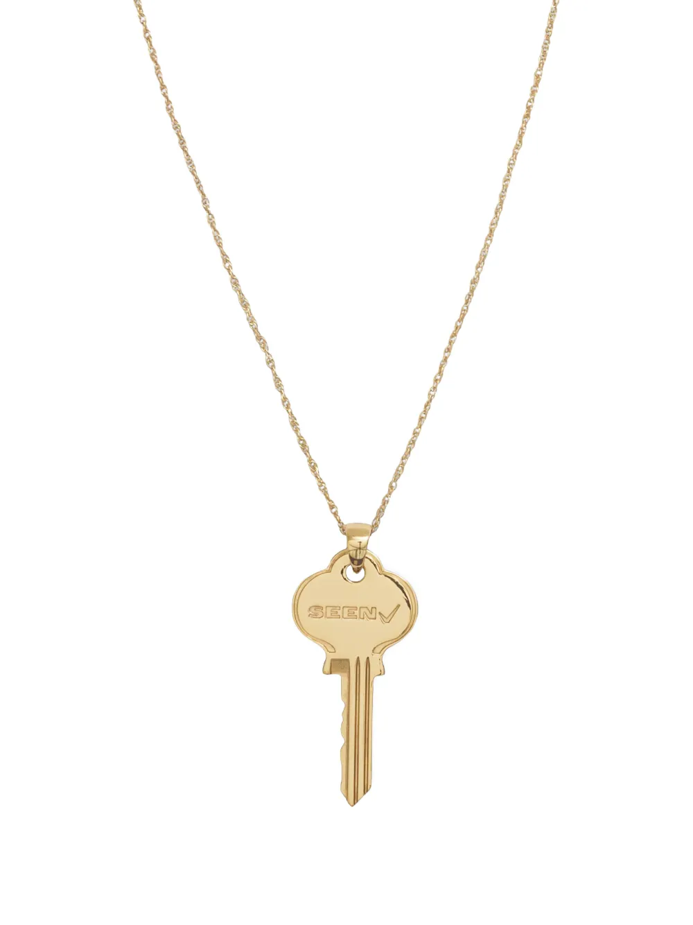  Seen Users Do Not Duplicate Key-pendant Necklace - Oro 