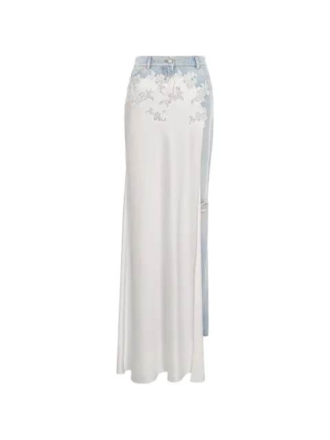 Seen Users lace-trim panelled jeans