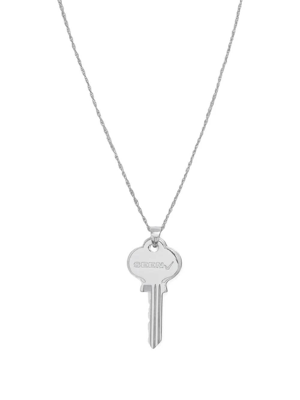  Seen Users Collar Do Not Duplicate Con Colgante De Llave - Plateado 