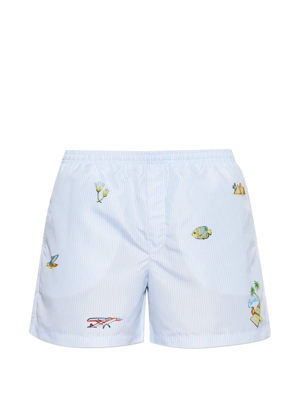 Casablanca Phantasmagoria striped swim shorts - Blau